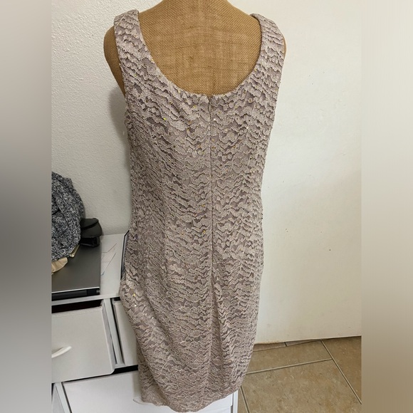 Beautifully New Sparkle Dress Champagne color New - Picture 5 of 6